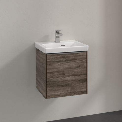 VILLEROY & BOCH VERITY EXCLUSIVE skříňka pod umývátko 42,3x37,8x42,9 cm, 1 dvířka, panty vpravo, Oak Stone A87800RK Obrázek - fotka