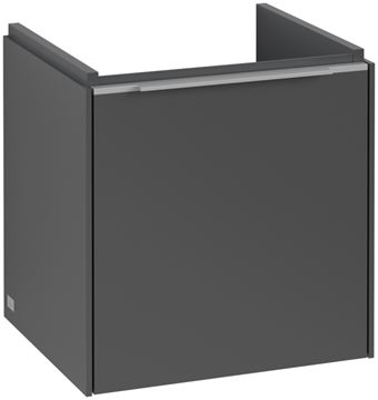 VILLEROY & BOCH VERITY EXCLUSIVE skříňka pod umývátko 42,3x37,8x42,9 cm, 1 dvířka, panty vpravo, Graphite