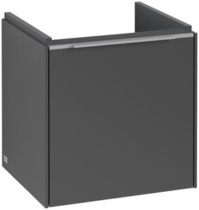 VILLEROY & BOCH VERITY EXCLUSIVE skříňka pod umývátko 42,3x37,8x42,9 cm, 1 dvířka, panty vpravo, Graphite