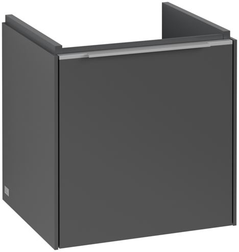 VILLEROY & BOCH VERITY EXCLUSIVE skříňka pod umývátko 42,3x37,8x42,9 cm, 1 dvířka, panty vpravo, Graphite A87800VR Obrázek - Hlavní obrázek