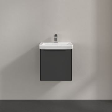 VILLEROY & BOCH VERITY EXCLUSIVE skříňka pod umývátko 42,3x37,8x42,9 cm, 1 dvířka, panty vpravo, Graphite A87800VR Obrázek - fotka