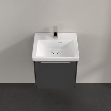 VILLEROY & BOCH VERITY EXCLUSIVE skříňka pod umývátko 42,3x37,8x42,9 cm, 1 dvířka, panty vpravo, Graphite A87800VR Obrázek - fotka