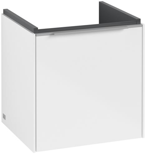 VILLEROY & BOCH VERITY EXCLUSIVE skříňka pod umývátko 42,3x37,8x42,9 cm, 1 dvířka, panty vpravo, Brillant White A87800VE Obrázek - Hlavní obrázek