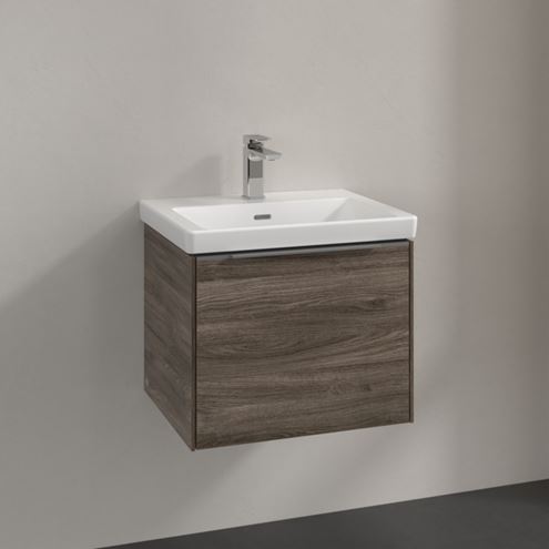 VILLEROY & BOCH VERITY EXCLUSIVE skříňka pod umyvadlo 52,3x44,8x42,9 cm, 1 zásuvka, Oak Stone A69500RK Obrázek - fotka