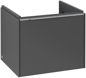VILLEROY & BOCH VERITY EXCLUSIVE skříňka pod umyvadlo 52,3x44,8x42,9 cm, 1 zásuvka, Graphite