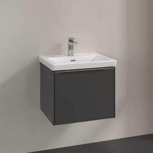 VILLEROY & BOCH VERITY EXCLUSIVE skříňka pod umyvadlo 52,3x44,8x42,9 cm, 1 zásuvka, Graphite A69500VR Obrázek - fotka