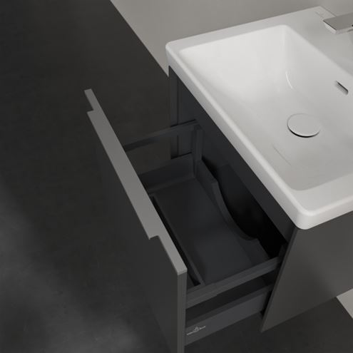 VILLEROY & BOCH VERITY EXCLUSIVE skříňka pod umyvadlo 52,3x44,8x42,9 cm, 1 zásuvka, Graphite A69500VR Obrázek - fotka