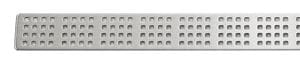 UNIDRAIN CLASSICLINE 1600 perforovaný rošt SQUARE 280 mm, kartáčovaná nerez ocel