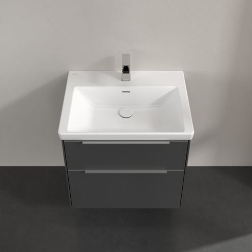VILLEROY & BOCH VERITY EXCLUSIVE skříňka pod umyvadlo 62,2x47,8x57,6 cm, 2 zásuvky, Graphite A69300VR Obrázek - fotka