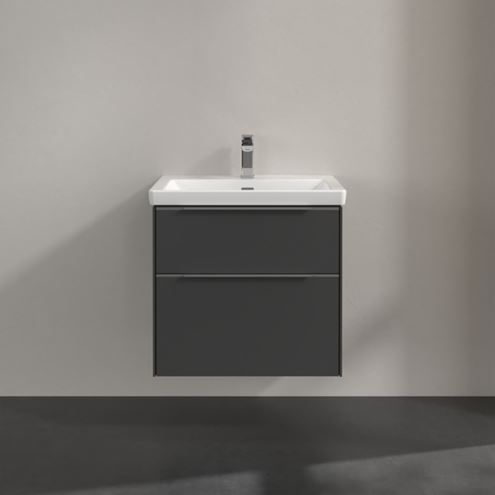 VILLEROY & BOCH VERITY EXCLUSIVE skříňka pod umyvadlo 62,2x47,8x57,6 cm, 2 zásuvky, Graphite A69300VR Obrázek - fotka