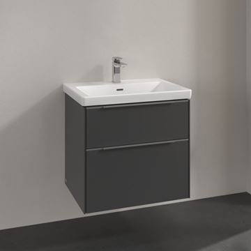 VILLEROY & BOCH VERITY EXCLUSIVE skříňka pod umyvadlo 62,2x47,8x57,6 cm, 2 zásuvky, Graphite A69300VR Obrázek - fotka