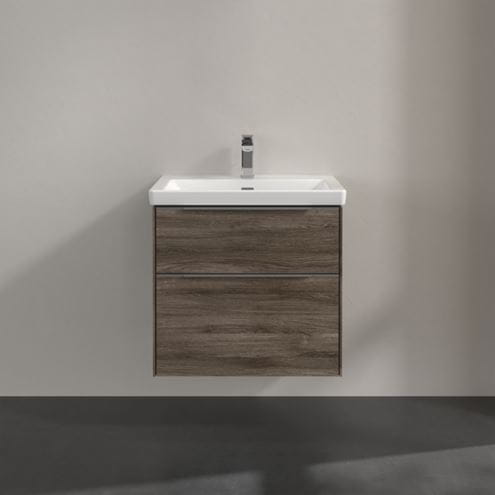 VILLEROY & BOCH VERITY EXCLUSIVE skříňka pod umyvadlo 62,2x47,8x57,6 cm, 2 zásuvky, Oak Stone A69300RK Obrázek - fotka