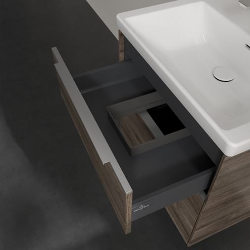 VILLEROY & BOCH VERITY EXCLUSIVE skříňka pod umyvadlo 62,2x47,8x57,6 cm, 2 zásuvky, Oak Stone A69300RK Obrázek - fotka