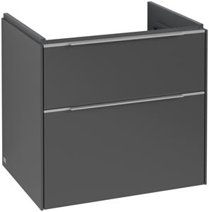 VILLEROY & BOCH VERITY EXCLUSIVE skříňka pod umyvadlo 57,2x47,8x57,6 cm, 2 zásuvky, Graphite
