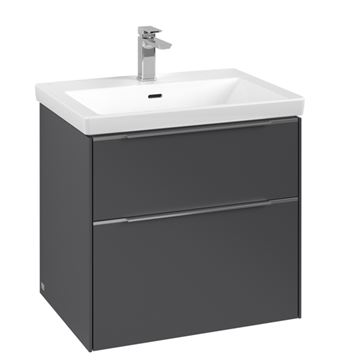 VILLEROY & BOCH VERITY EXCLUSIVE skříňka pod umyvadlo 57,2x47,8x57,6 cm, 2 zásuvky, Graphite A69400VR Obrázek - fotka