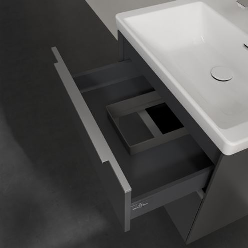 VILLEROY & BOCH VERITY EXCLUSIVE skříňka pod umyvadlo 57,2x47,8x57,6 cm, 2 zásuvky, Graphite A69400VR Obrázek - fotka