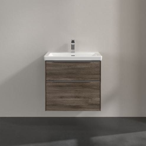 VILLEROY & BOCH VERITY EXCLUSIVE skříňka pod umyvadlo 57,2x47,8x57,6 cm, 2 zásuvky, Oak Stone A69400RK Obrázek - fotka