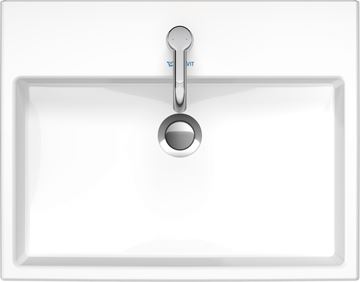 DURAVIT VERO AIR umyvadlo 60 cm, s otvorem pro baterii a přepadem 2350600000 Obrázek - fotka