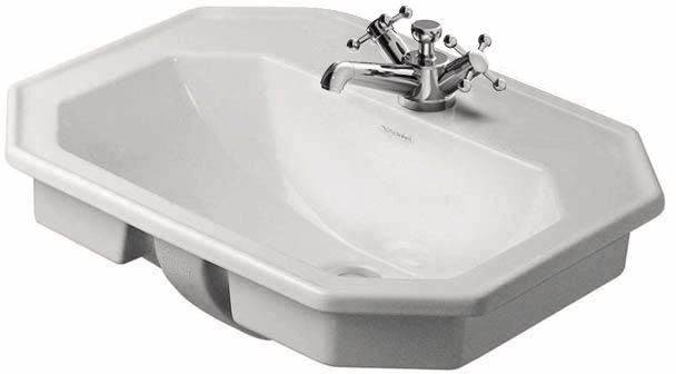 DURAVIT 1930 umyvadlo 58 cm, s otvorem pro baterii a přepadem 0476580000 Obrázek - fotka