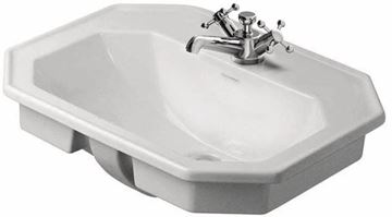 DURAVIT 1930 umyvadlo 58 cm, s otvorem pro baterii a přepadem 0476580000 Obrázek - fotka