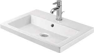 DURAVIT 2ND FLOOR umyvadlo 60 cm, s otvorem pro baterii a přepadem