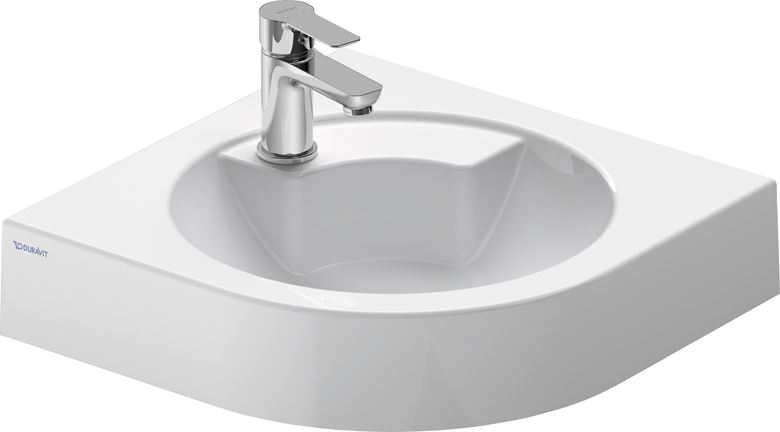 DURAVIT ARCHITEC umyvadlo rohové 63,5 cm, s otvorem pro baterii, bez přepadu 0448450000 Obrázek - fotka