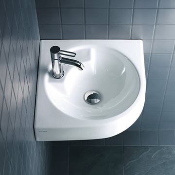 DURAVIT ARCHITEC umyvadlo rohové 63,5 cm, s otvorem pro baterii, bez přepadu 0448450000 Obrázek - fotka