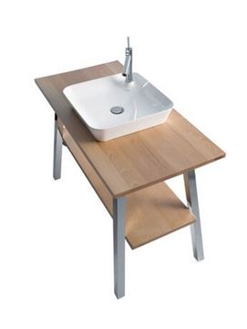 DURAVIT CAPE COD umyvadlo na desku 46 cm, s otvorem pro baterii, bez přepadu 2340460000 Obrázek - fotka