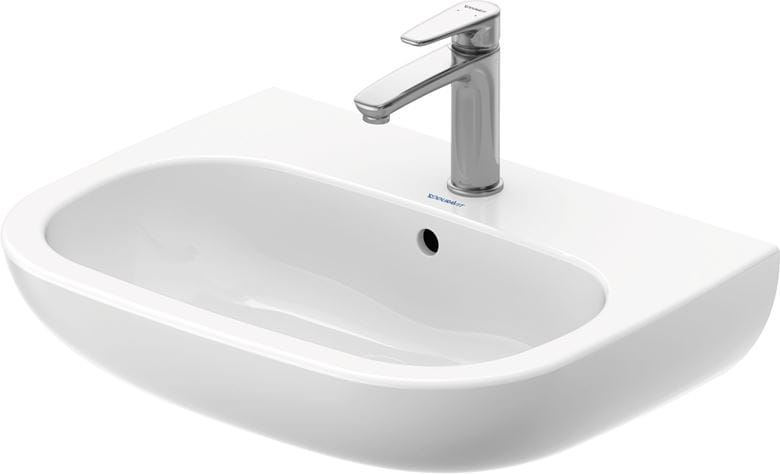 DURAVIT D-CODE umyvadlo 60 cm, s otvorem pro baterii a přepadem 23106000002 Obrázek - fotka
