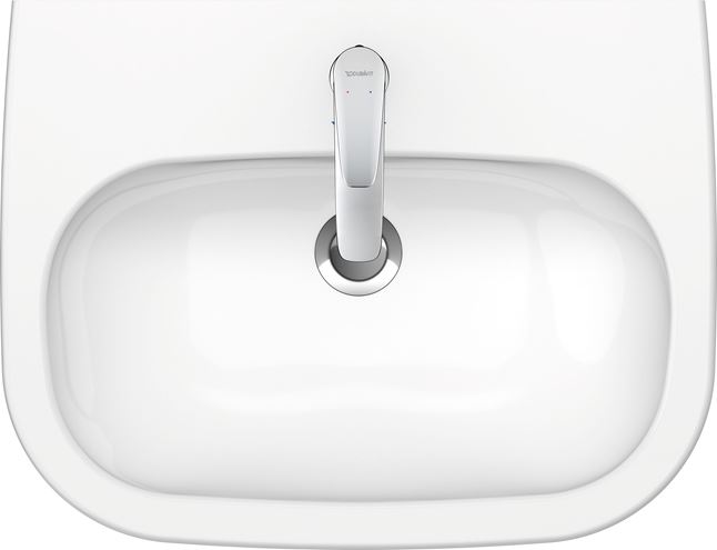 DURAVIT D-CODE umyvadlo 60 cm, s otvorem pro baterii a přepadem 23106000002 Obrázek - fotka