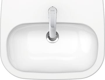 DURAVIT D-CODE umyvadlo 60 cm, s otvorem pro baterii a přepadem 23106000002 Obrázek - fotka