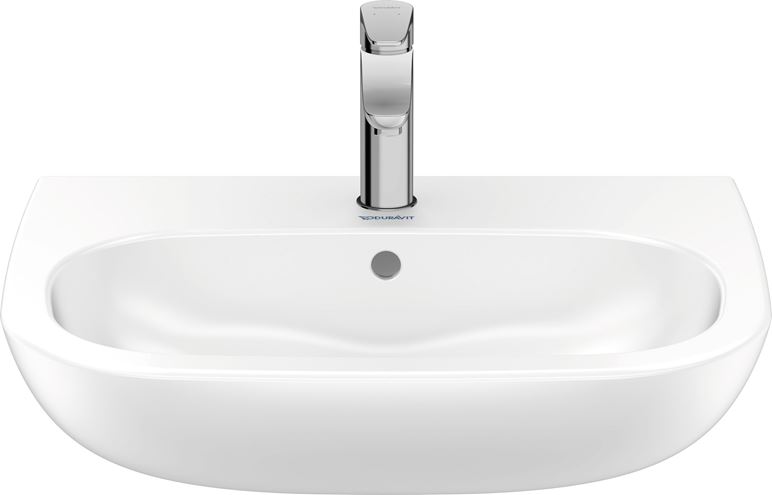 DURAVIT D-CODE umyvadlo 60 cm, s otvorem pro baterii a přepadem 23106000002 Obrázek - fotka