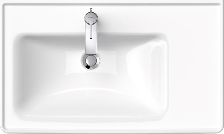 DURAVIT D-NEO umyvadlo 80 cm, s otvorem pro baterii a přepadem 2369800000 Obrázek - fotka