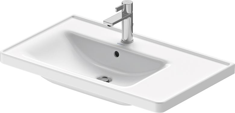 DURAVIT D-NEO umyvadlo 80 cm, s otvorem pro baterii a přepadem 2369800000 Obrázek - fotka