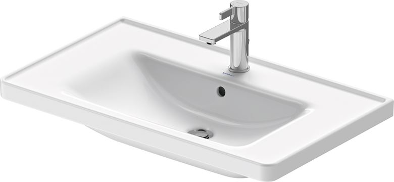 DURAVIT D-NEO umyvadlo 80 cm, s otvorem pro baterii a přepadem 2367800000 Obrázek - fotka
