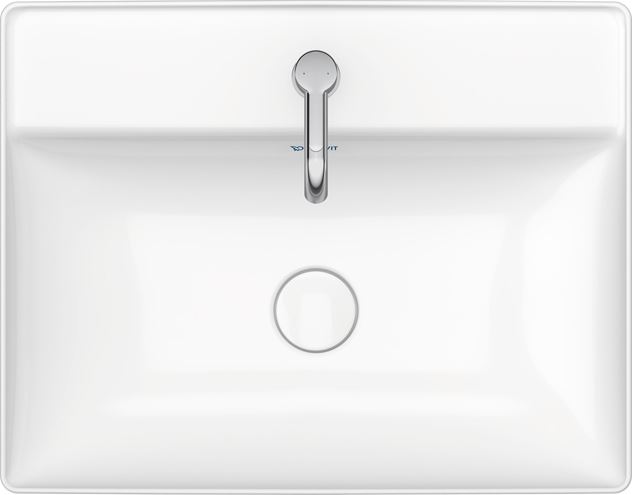 DURAVIT DURASQUARE umyvadlo 60 cm, bez přepadu 2354600070 Obrázek - fotka