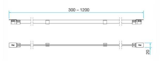 VIEGA ADVANTIX VARIO 4967.30 můstkový rošt SR1 1200 mm, kartáčovaná nerez ocel 736569 Obrázek - fotka