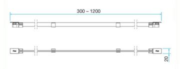 VIEGA ADVANTIX VARIO 4967.30 můstkový rošt SR1 1200 mm, kartáčovaná nerez ocel 736569 Obrázek - fotka