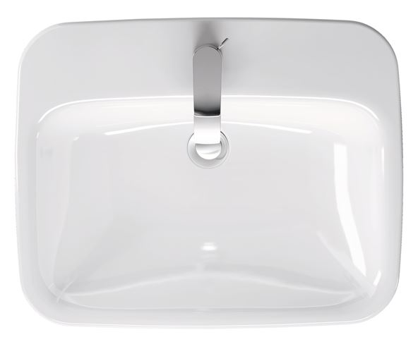 DURAVIT DURASTYLE umyvadlo 61,5 cm, s otvorem pro baterii a přepadem 0374620000 Obrázek - fotka