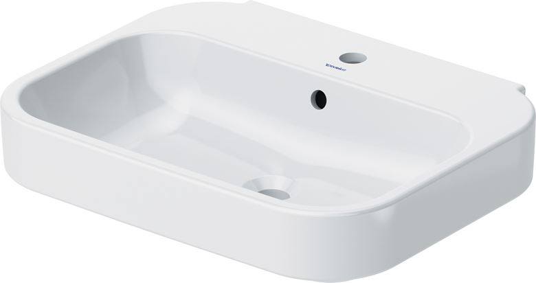 DURAVIT HAPPY D.2 umyvadlo 60 cm, s otvorem pro baterii a přepadem 2316600000 Obrázek - Hlavní obrázek