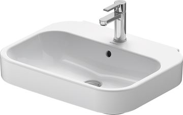 DURAVIT HAPPY D.2 umyvadlo 60 cm, s otvorem pro baterii a přepadem 2316600000 Obrázek - fotka