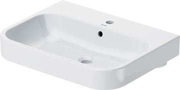 DURAVIT HAPPY D.2 umyvadlo 60 cm, s otvorem pro baterii a přepadem, broušené