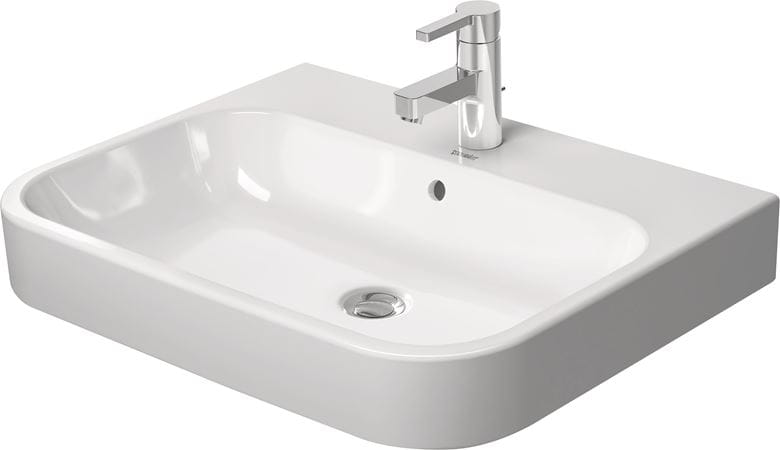 DURAVIT HAPPY D.2 umyvadlo 60 cm, s otvorem pro baterii a přepadem, broušené 2315600000 Obrázek - fotka