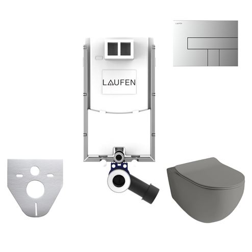 ARTCERAM FILE 2.0 závěsné WC s montážním prvkem Laufen Ineo TW102, Rimless splachování, SoftClose sedátko, chromové tlačítko PT3.LAKF-RSC.CR.19 Obrázek - Hlavní obrázek