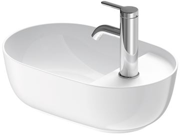 DURAVIT LUV umyvadlo na desku 42 cm, s otvorem pro baterii, bez přepadu