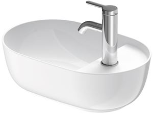 DURAVIT LUV umyvadlo na desku 42 cm, s otvorem pro baterii, bez přepadu