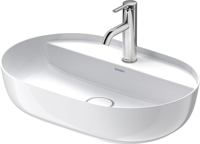 DURAVIT LUV umyvadlo na desku 60 cm, s otvorem pro baterii, bez přepadu 0380600000 Obrázek - fotka