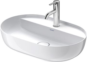DURAVIT LUV umyvadlo na desku 60 cm, s otvorem pro baterii, bez přepadu 0380600000 Obrázek - fotka