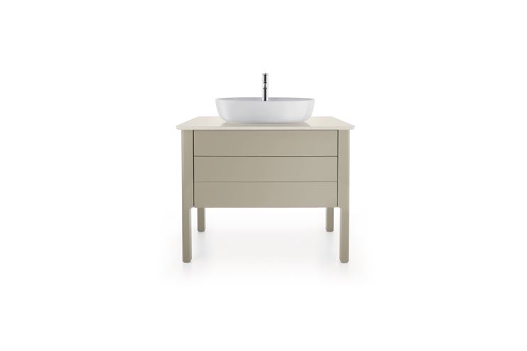 DURAVIT LUV umyvadlo na desku 60 cm, s otvorem pro baterii, bez přepadu 0380600000 Obrázek - fotka