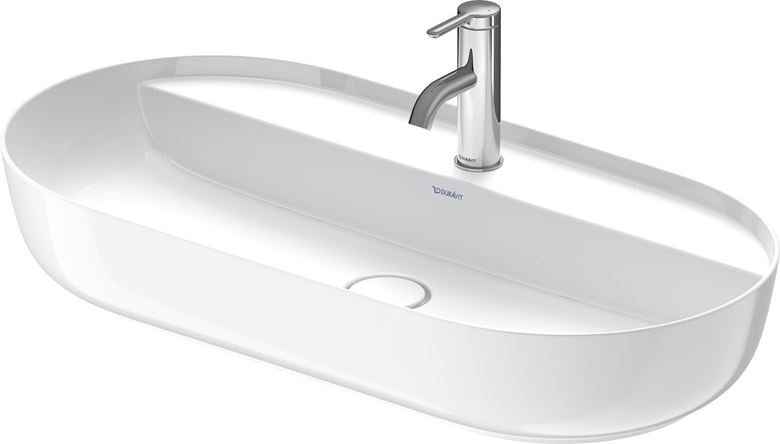 DURAVIT LUV umyvadlo na desku 80 cm, s otvorem pro baterii, bez přepadu 0380800000 Obrázek - Hlavní obrázek